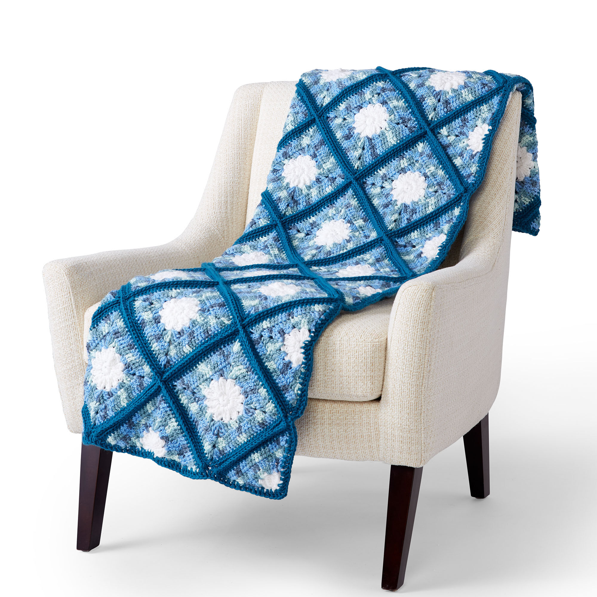 PATRÓN GRATIS Hermosa Manta Jardín Acuático en Crochet