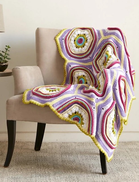 PATRÓN GRATIS Manta Delicias del Crochet