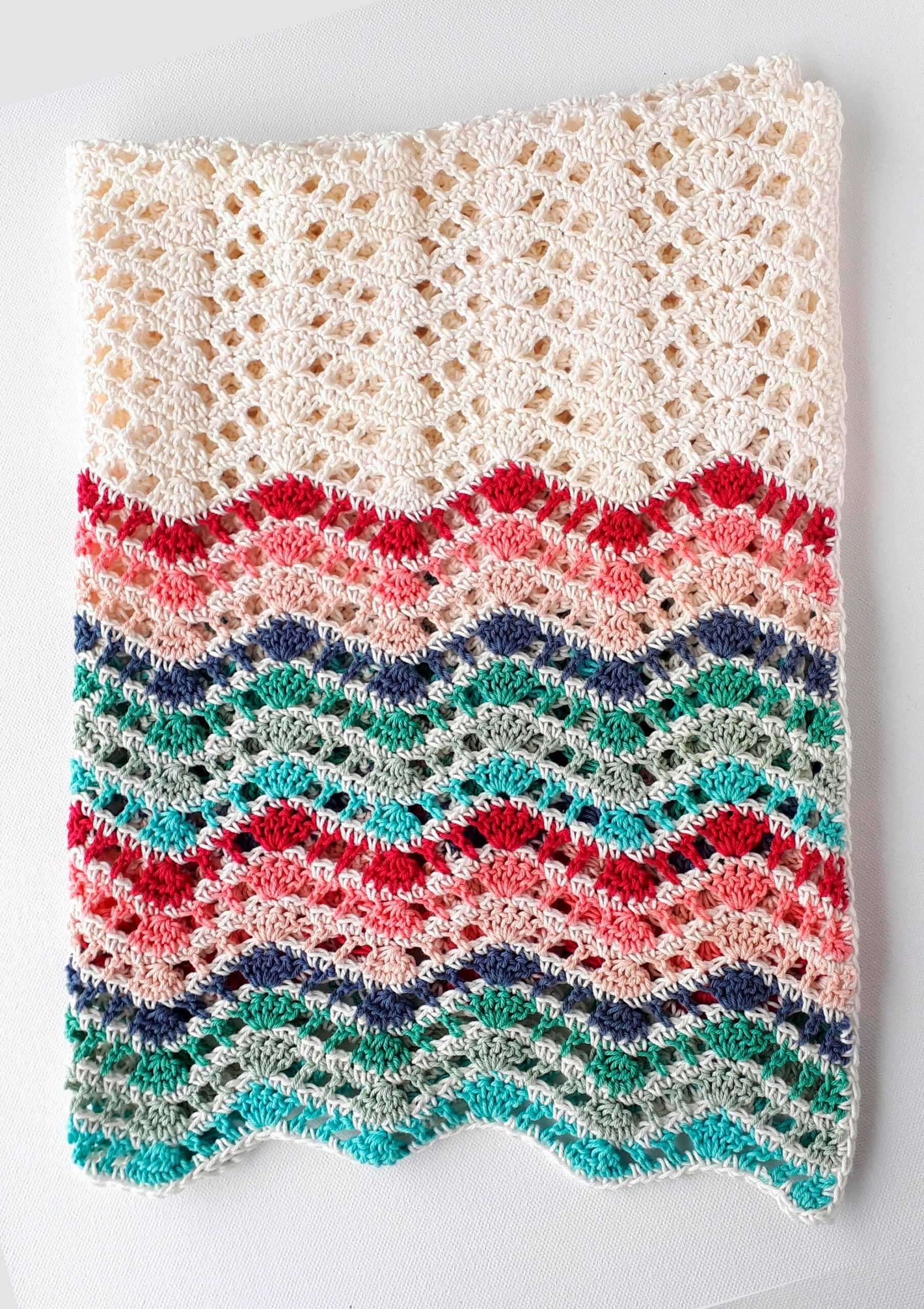 PATRÓN GRATIS Manta para Bebé Beso de Oso en Crochet