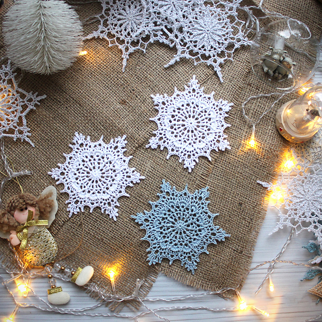 PATRÓN GRATIS Ornamento Copo Ariel en Crochet