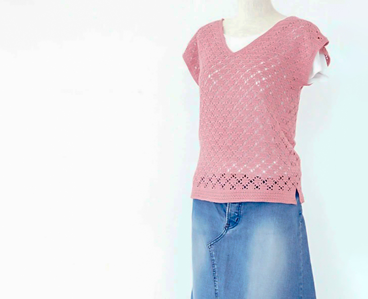 PATRÓN GRATIS Top Tardes de Primavera-Verano en Crochet