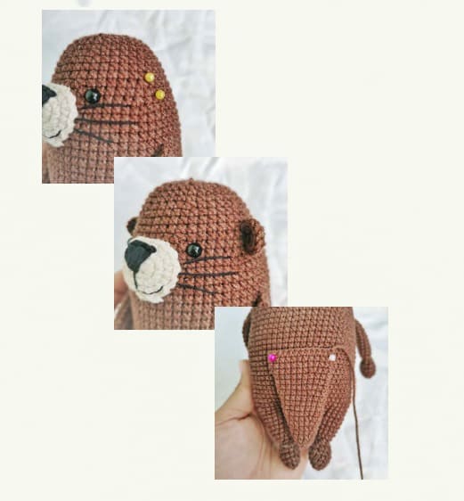 PDF La Nutria Marina Amigurumi Patron Gratis Montaje 3