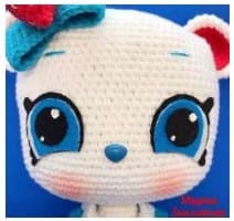 PDF Lindo Gato Fresa Amigurumi Patron Gratis Modelado De La Cara