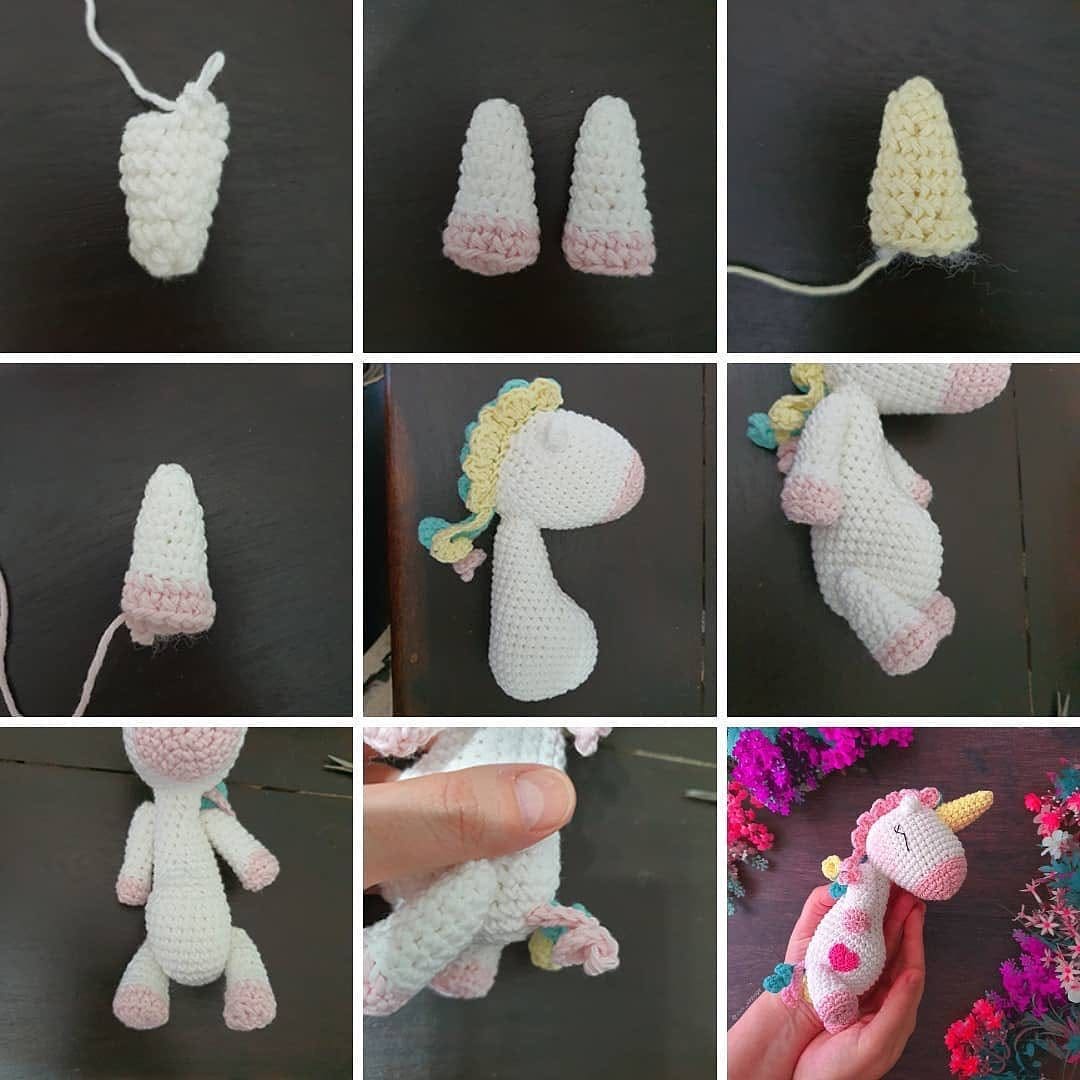 PDF Pequena Unicornio Amigurumi Patron Gratis Paso A Paso 4