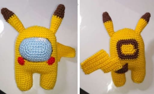 PDF Pikachu Among Us Amigurumi Patron Gratis 2