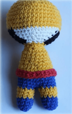 Pequena Wolverine Espanol Amigurumi Muneca PDF Patron Gratis Montagem1