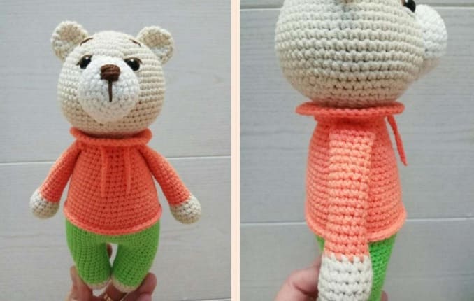 Amigurumi Oso El Benjamin Patron Gratis Paso A Paso Montaje 1