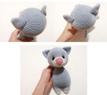 Facil Amigurumi Lindo Gato Patron Gratis Paso A Paso Orejas 2