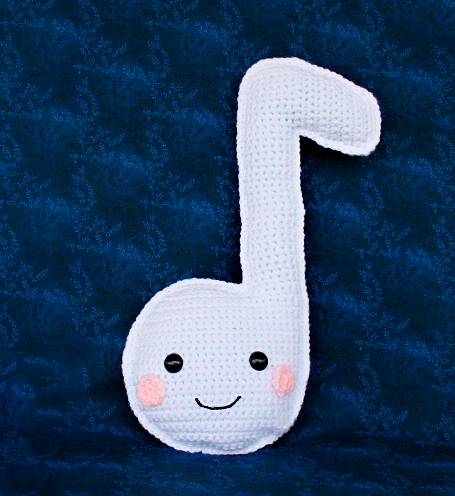 PATRÓN GRATIS Nota Musical Kawaii Amigurumi paso a paso