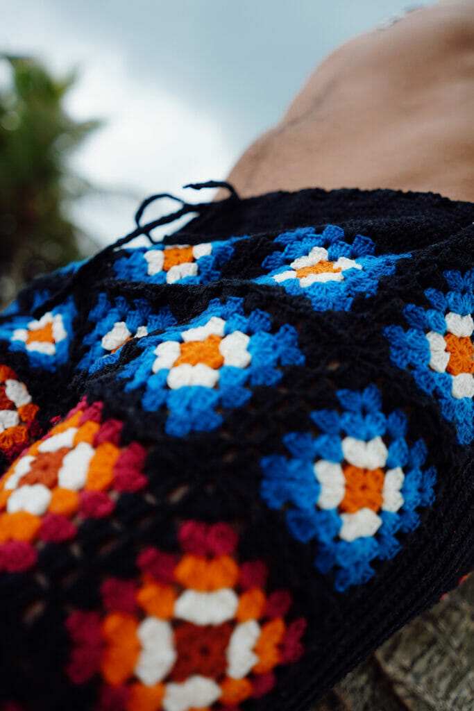 🌊 Bermudas para Hombre con Cuadros de la Abuela a Crochet