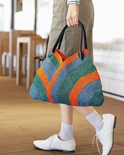 PATRÓN GRATIS Bolsa de Estilo Sporty en Crochet
