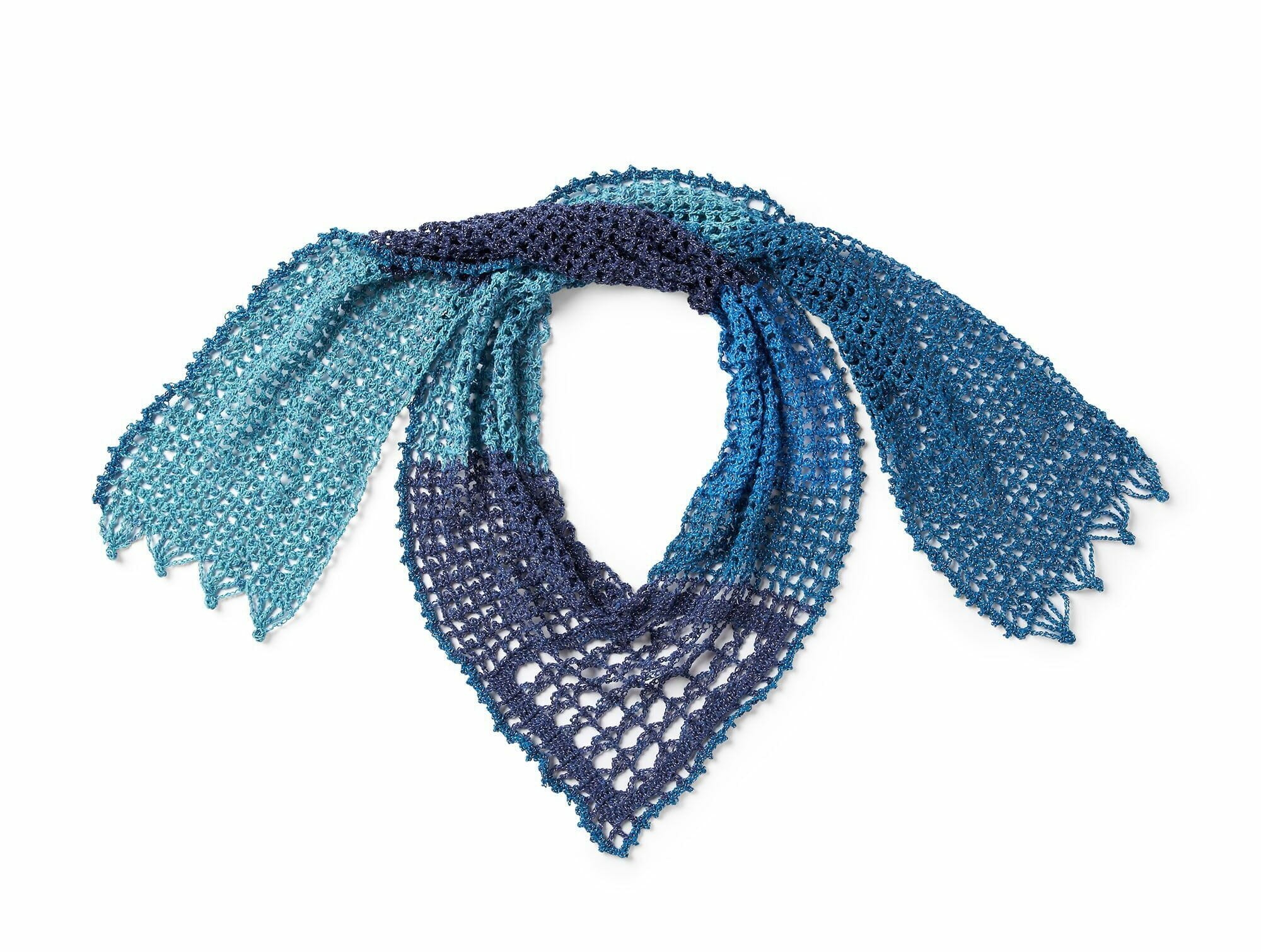 PATRÓN GRATIS Bufanda Casual en Forma de V a Crochet