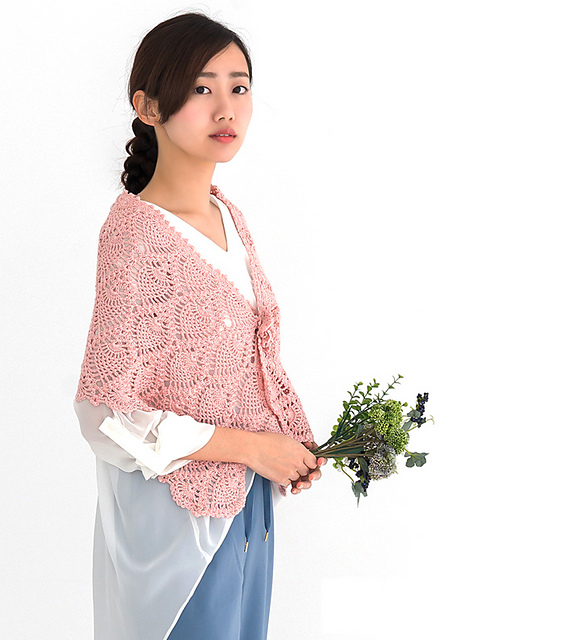 PATRÓN GRATIS Chal y Corsé Kushel en Crochet