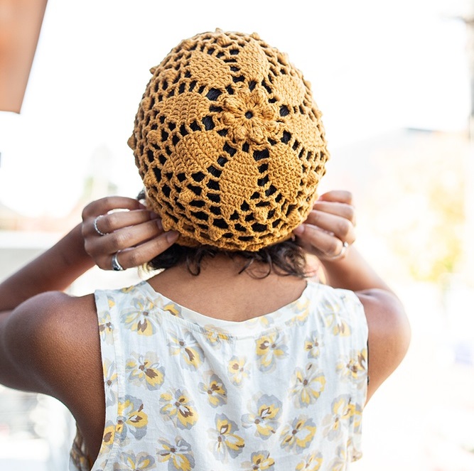 PATRÓN GRATIS Gorro Mándala de Margarita en Crochet