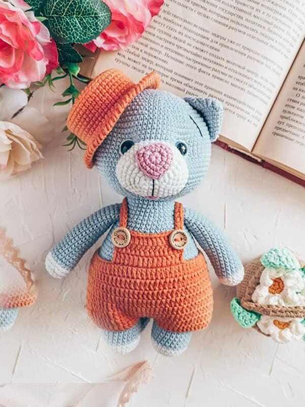 PATRÓN GRATIS Lindo Gato Tito Amigurumi paso a paso