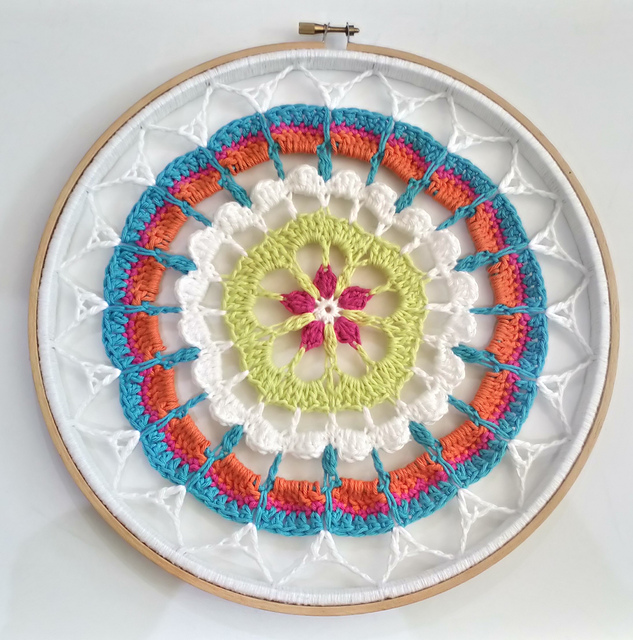 PATRÓN GRATIS Mándala Flor de Gardenia a Crochet