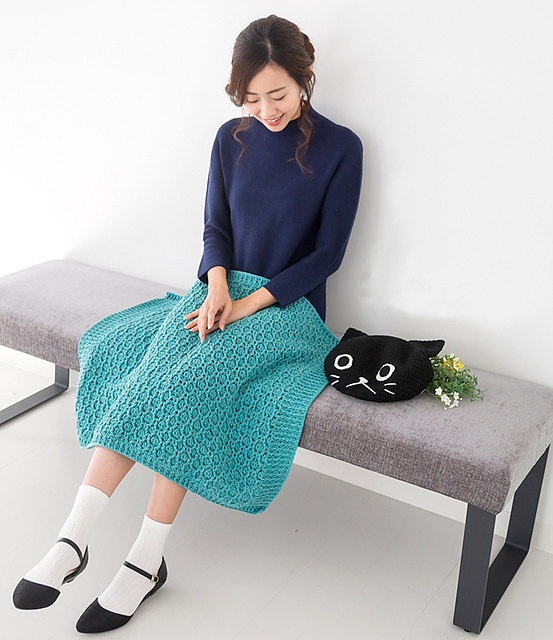 PATRÓN GRATIS Manta Mini Esmeralda en Crochet