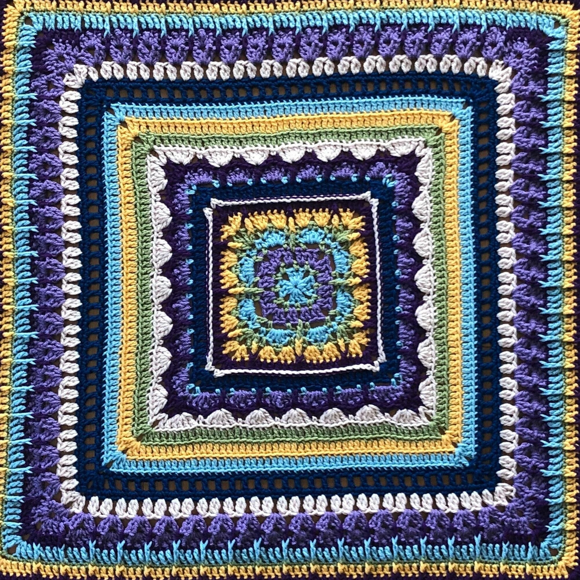 PATRÓN GRATIS Manta de Mándala a Crochet