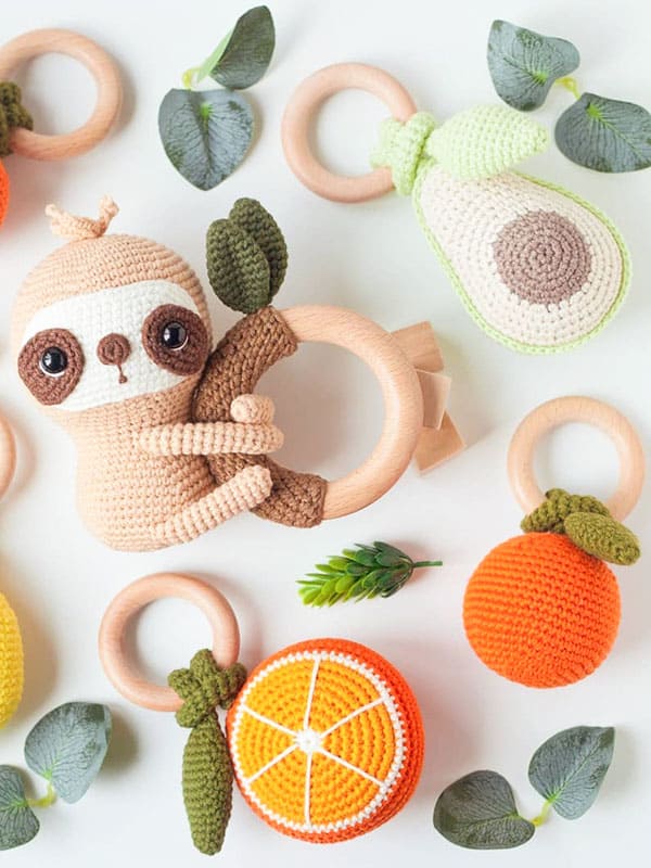 PDF Naranja Sonajero Amigurumi Patron Gratis 3