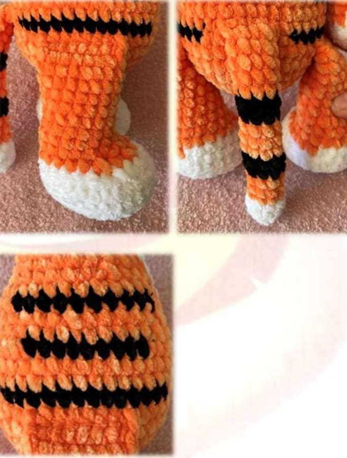 PDF Tigre De Peluche Amigurumi Patron Gratis Cuerpo