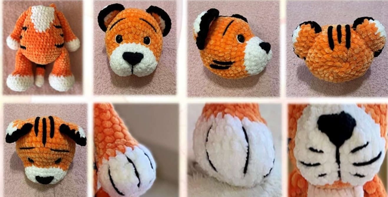 PDF Tigre De Peluche Amigurumi Patron Gratis Montaje 2