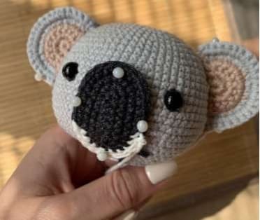 Amigurumi Koala Kevin PDF Patron Gratis Paso A Paso Cabeza