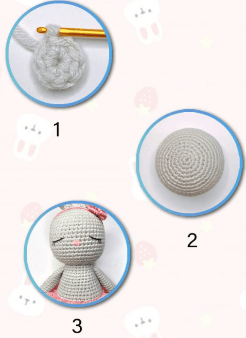 Conejo Durmiente PDF Amigurumi Patrón Gratis