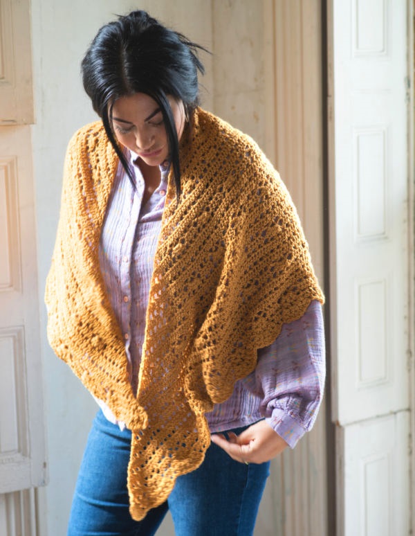 PATRÓN GRATIS Chal Edición Griego en Crochet