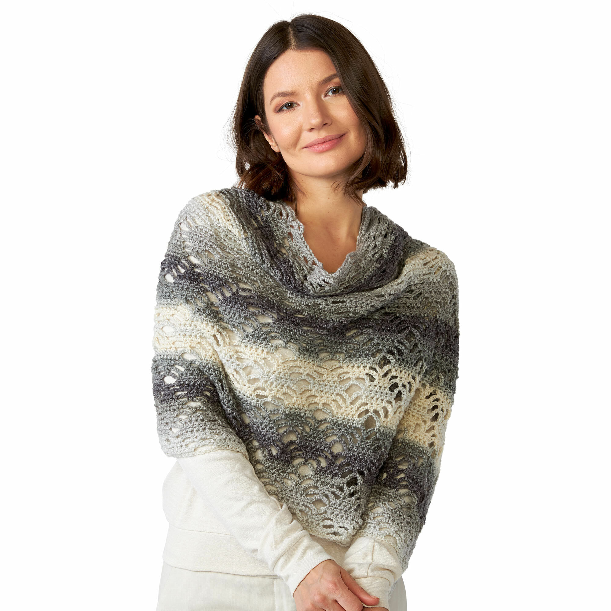 PATRÓN GRATIS Chal Nubes de Alaska en Crochet