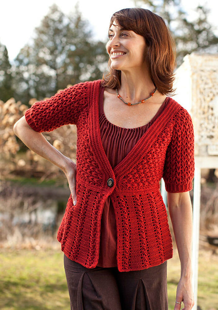 PATRÓN GRATIS Hermoso Cárdigan Azilal en Crochet