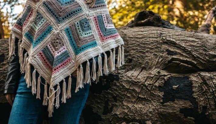 Poncho crochet mujer - Crochetisimo