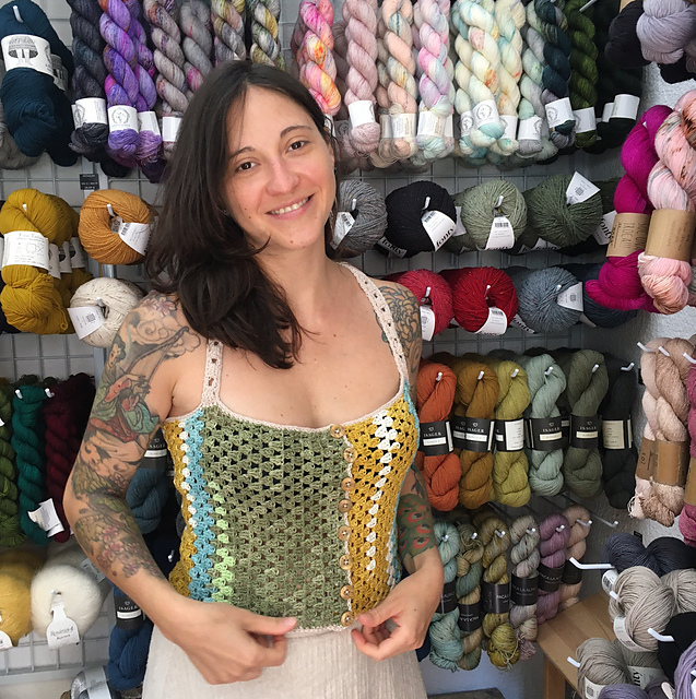 PATRÓN GRATIS Top Ametrina en Crochet