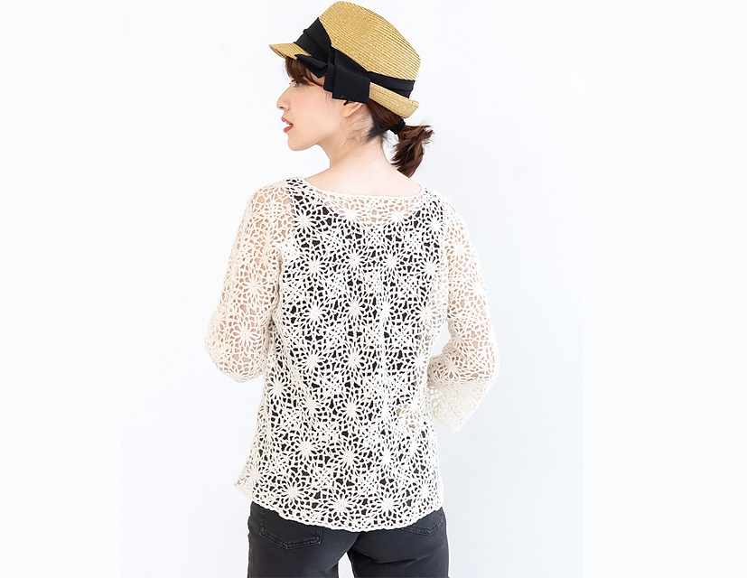 Blusa en crochet para el verano