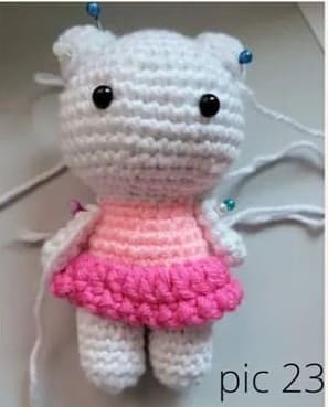 Amigurumi Hello Kitty Patron Gratis Paso A Paso Montaje3