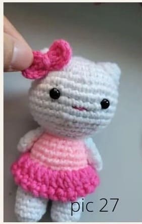 Amigurumi Hello Kitty Patron Gratis Paso A Paso04