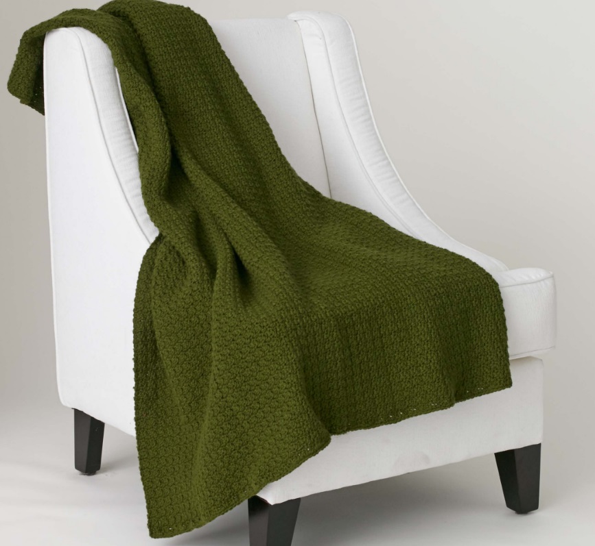 PATRÓN GRATIS Manta de Textura Simple en Crochet