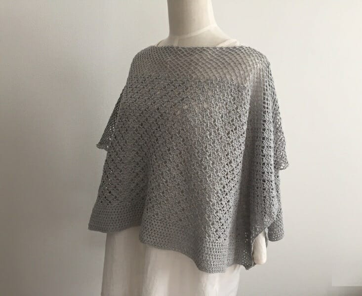 PATRÓN GRATIS Poncho Delicias en Crochet