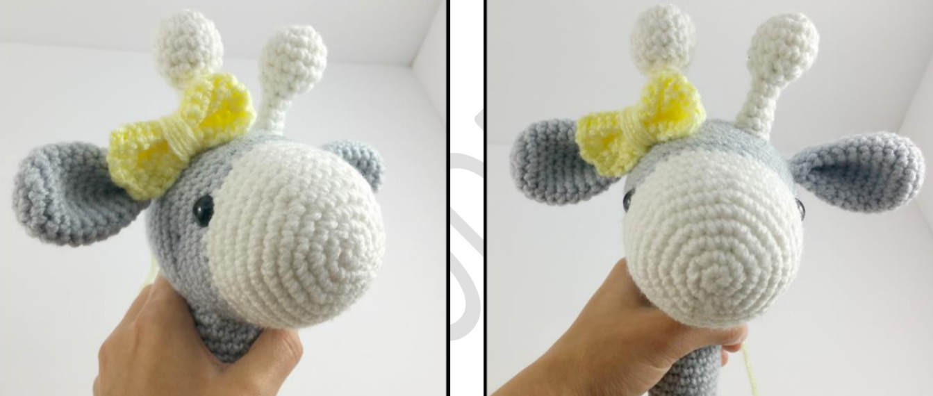 Jirafa Bailarina Amigurumi Patrón Gratis montage 7