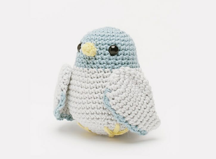 PATRÓN GRATIS Amigurumi Paloma Homero en Crochet