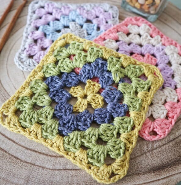 PATRÓN GRATIS Granny Arcoíris en Crochet