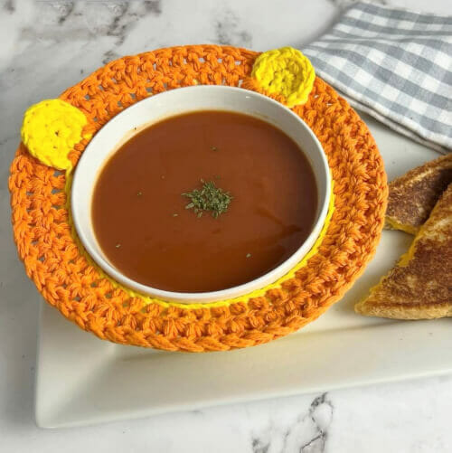 PATRÓN GRATIS Cubierta de León para Tazón en Crochet