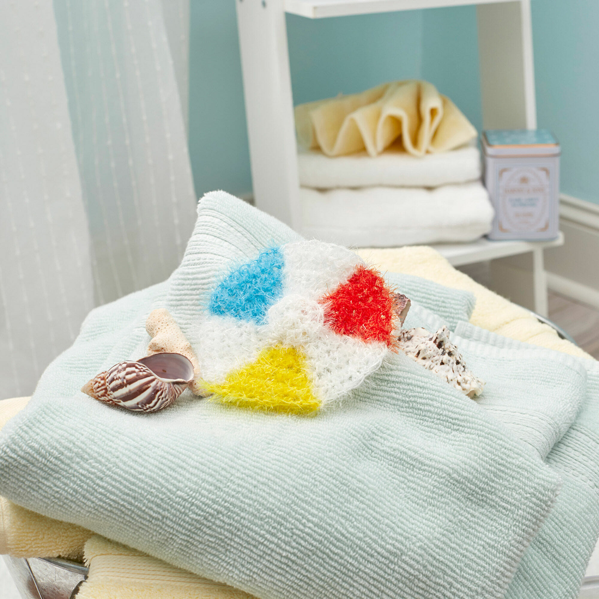 PATRÓN GRATIS Esponja de Baño Pelota de Playa a Crochet