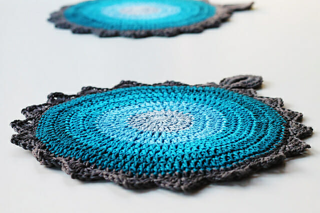 PATRÓN GRATIS Agarraderas Sol de Hielo en Crochet