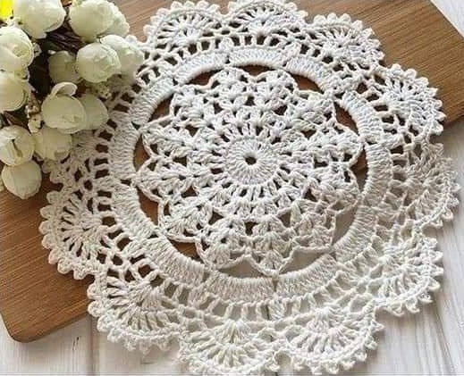 PATRÓN GRATIS Carpeta Flor de Gerbera en Crochet