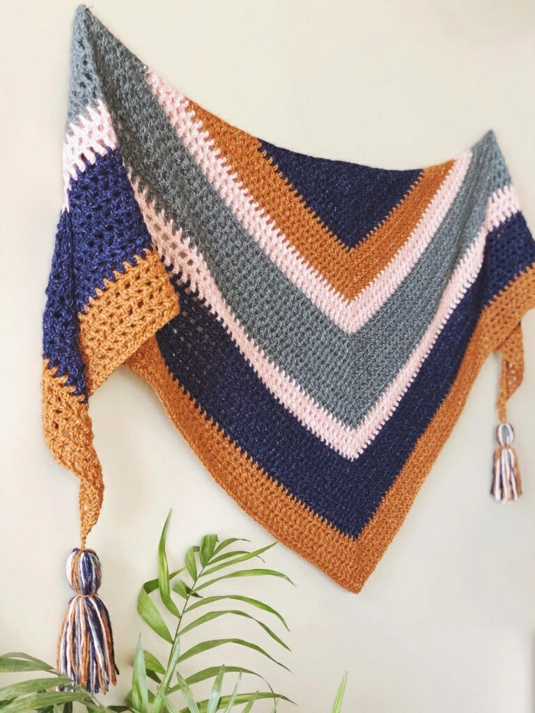 PATRÓN GRATIS Chal Vintage en Crochet