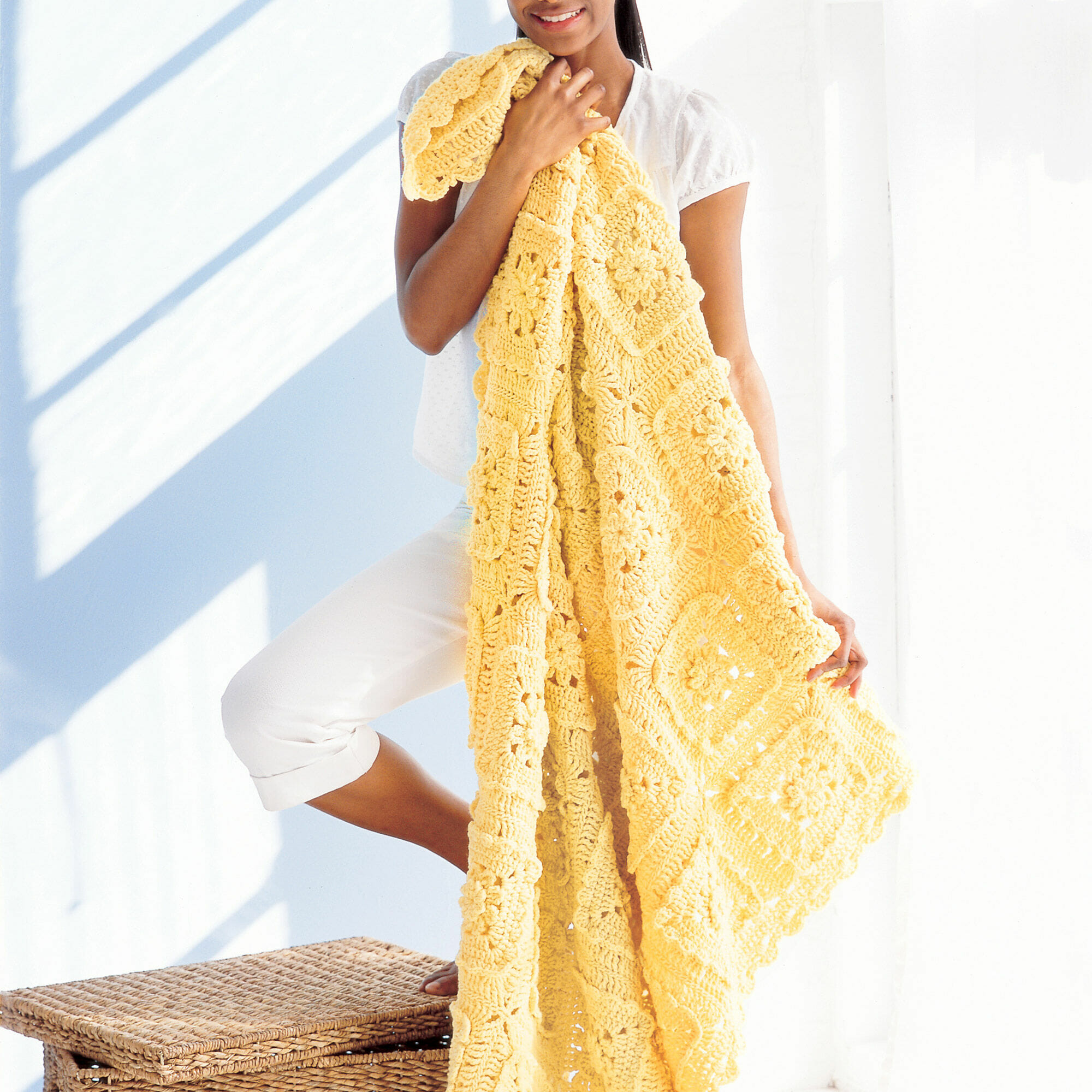 PATRÓN GRATIS Manta  Rayos de Sol en Crochet