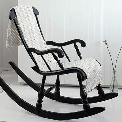 PATRÓN GRATIS Manta para Mecedora en Crochet