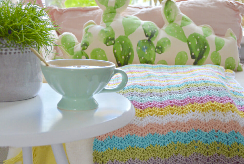 PATRÓN GRATIS Manta para Bebé Punto Elástico