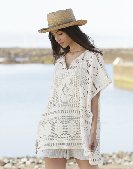 PATRÓN GRATIS Poncho Uyuni Tallas S – XXXL en Crochet