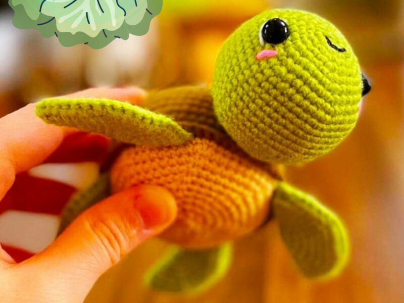 PATRÓN GRATIS Tulia Tortuga Juguete Amigurumi